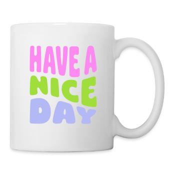 Bonne journée - Mug blanc - blanc - Droite