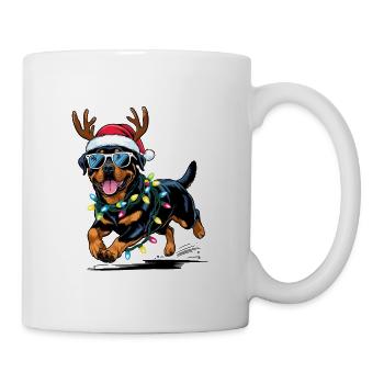 Christmas Rottweiler - Mug - white - Right