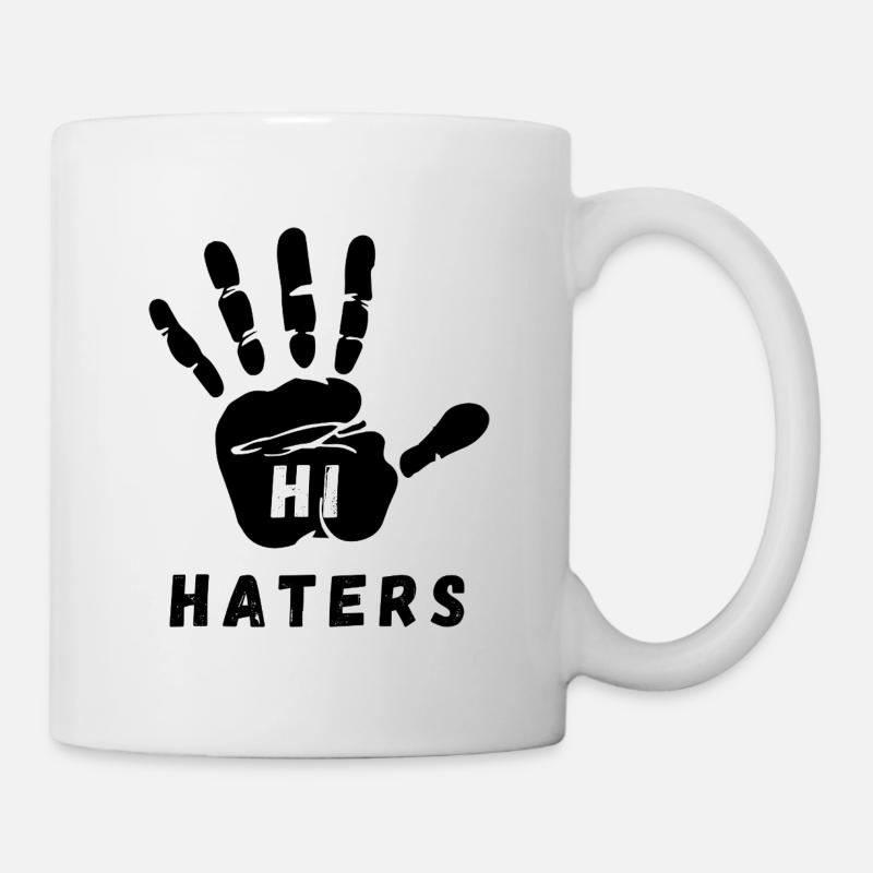 Puissants détracteurs de HI design cool - Mug blanc - blanc