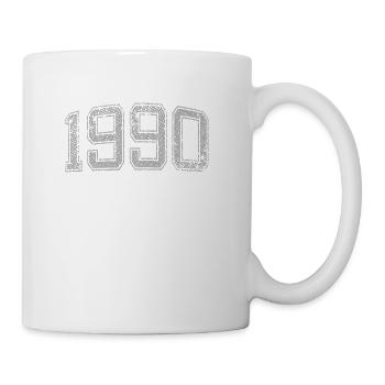 1990 Jahrgang - Tasse - Weiß - Rechts