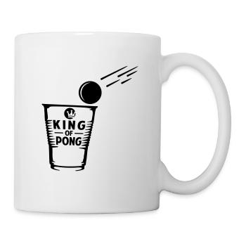 KING OF PONG MIT BECHER UND BALL - Tasse - Weiß - Rechts