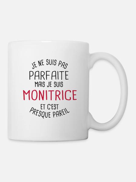 Pas parfaite mais monitrice - Mug blanc - blanc