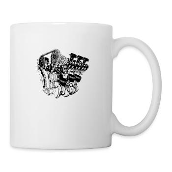 Motor Design - Mug blanc - blanc - Droite