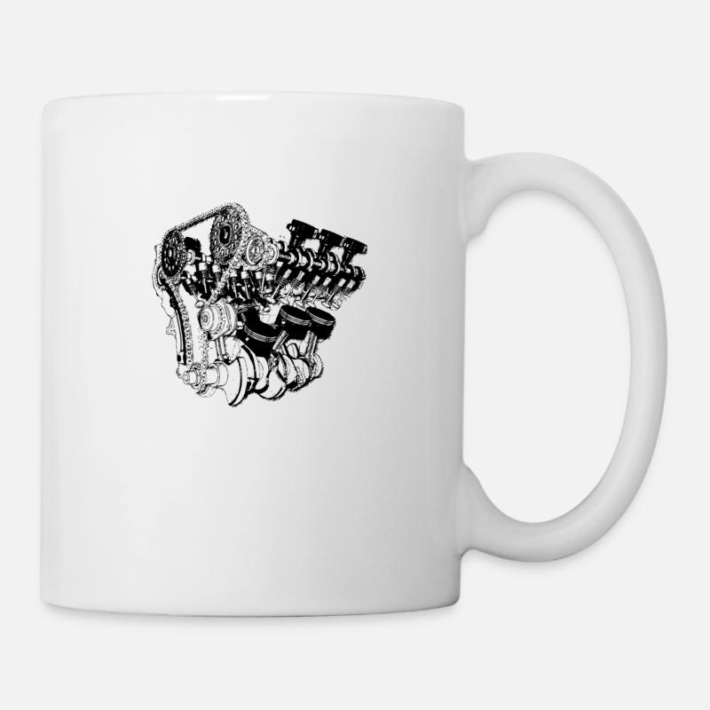 Motor Design - Tasse - Weiß