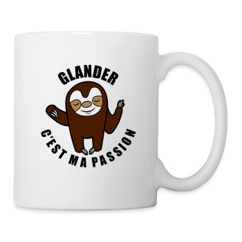 glander c'est ma passion - Mug blanc - blanc - Droite