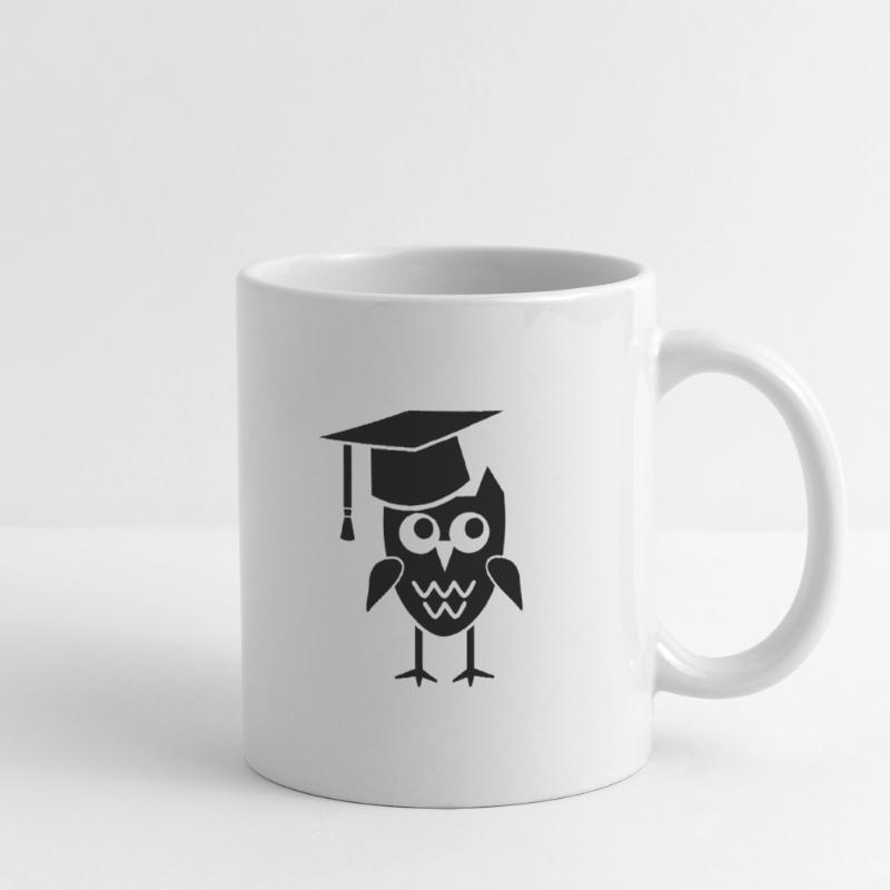 Eule mit Doktorhut Geschenk Promotion Dissertation Tasse