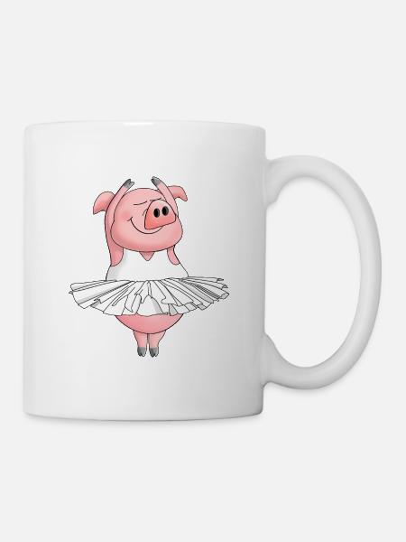 Ballet drôle - Mug blanc - blanc
