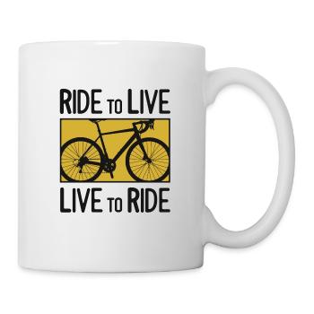 Bicycle racing bike - Mug - white - Right
