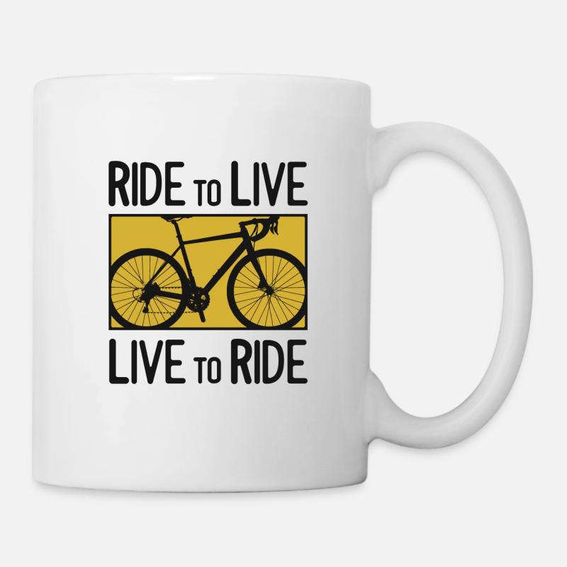 Fahrrad Rennrad - Tasse - Weiß