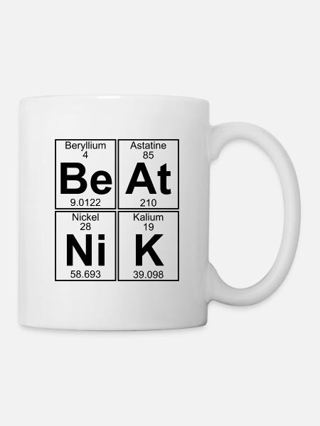 Be-A-Ni-K (beatnik) - complet - Mug blanc - blanc