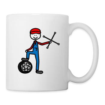 Mécanicien - Mug blanc - blanc - Droite
