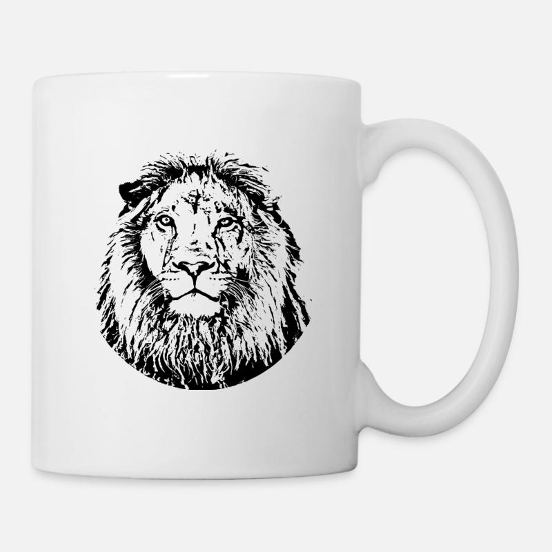 Löwe - Tasse - Weiß