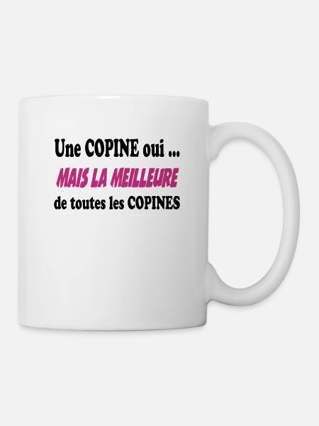 Une copine oui ... - Mug blanc - blanc