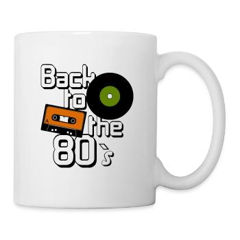 Fête des années 80, chemise amusante, musique des années 80 arrière... (25) - Mug blanc - blanc - Droite