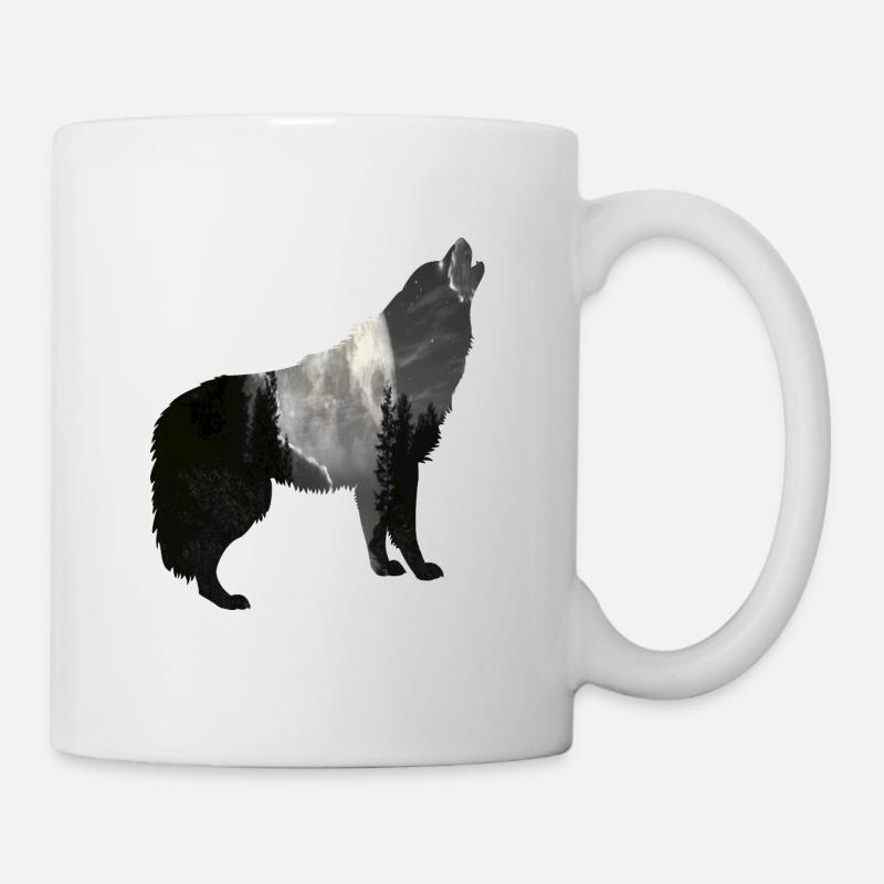 Wolf Moon - Tasse - Weiß