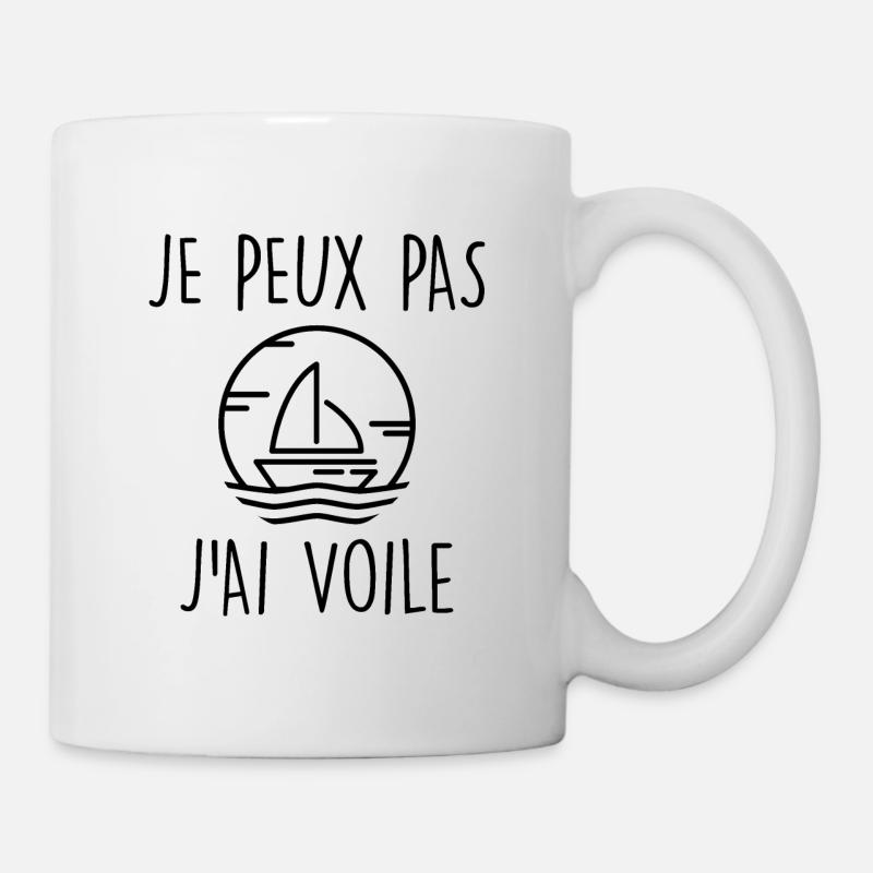 Je peux pas j'ai voile - Mug blanc - blanc