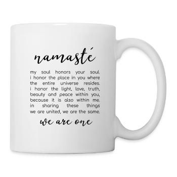 Namaste - Namaste Yoga OM Meditation Gift - Mug - white - Right