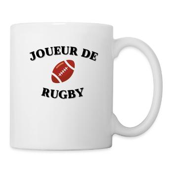 joueur de rugby cadeau humour - Mug blanc - blanc - Droite