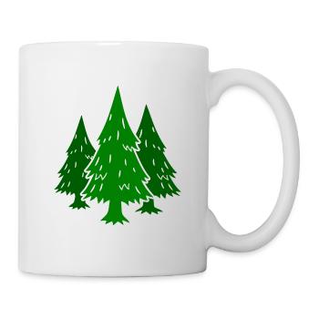 Forest Conifer Trees Fir Fir tree Spruce - Mug - white - Right