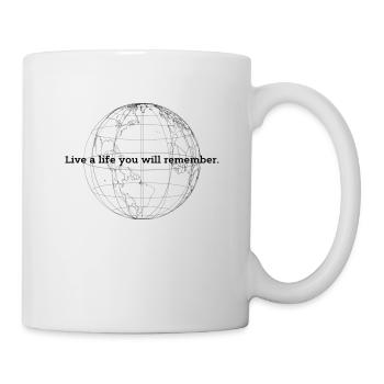 Live a life you will remember. - Mug - white - Right
