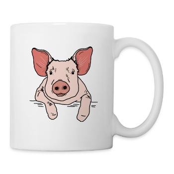 Pig head - Mug - white - Right