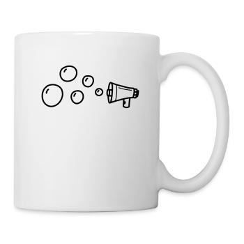 Megaphon Bubble - Tasse - Weiß - Rechts