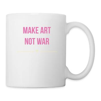 Faites de l’art, pas de la guerre - Mug blanc - blanc - Droite