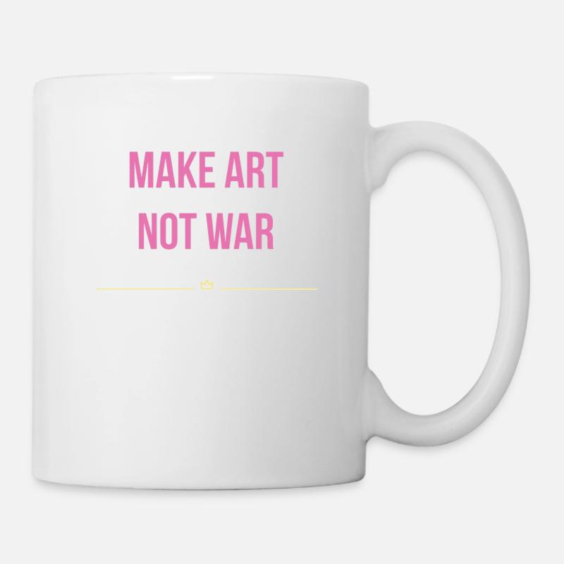 Faites de l’art, pas de la guerre - Mug blanc - blanc