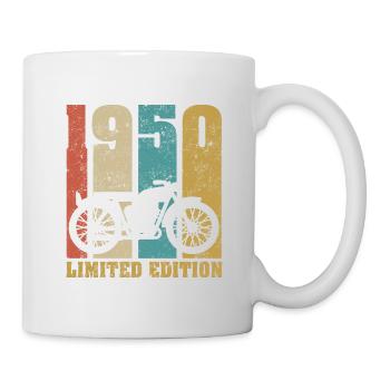 Vintage Moto 1950 Rétro Cadeau D'anniversaire - Mug blanc - blanc - Droite