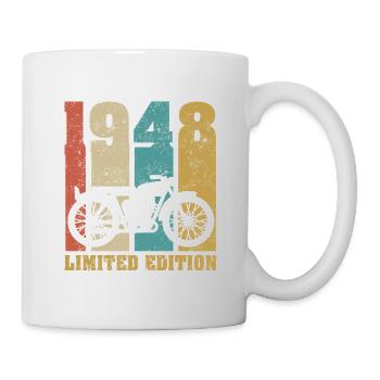 Vintage Moto 1948 Rétro Cadeau D'anniversaire - Mug blanc - blanc - Droite