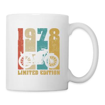 Vintage Moto 1978 Rétro Cadeau D'anniversaire - Mug blanc - blanc - Droite