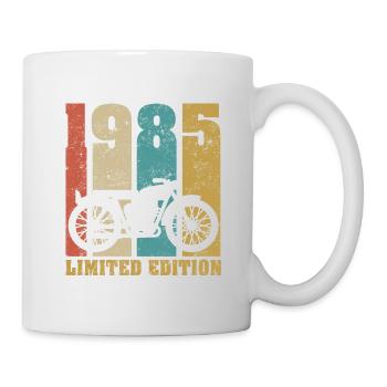 Vintage Moto 1985 Rétro Cadeau D'anniversaire - Mug blanc - blanc - Droite