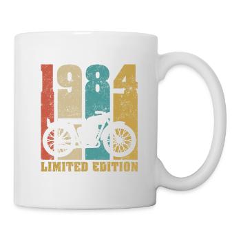 Vintage Moto 1984 Rétro Cadeau D'anniversaire - Mug blanc - blanc - Droite