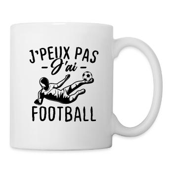 I can't I have football - Mug - white - Right