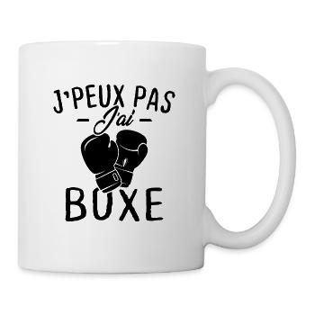 J'peux pas j'ai boxe - Mug blanc - blanc - Droite