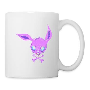 Lapin énérvé ghetto - Mug blanc - blanc - Droite