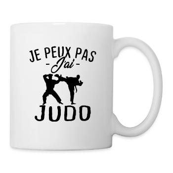 Je peux pas j'ai judo - Mug blanc - blanc - Droite