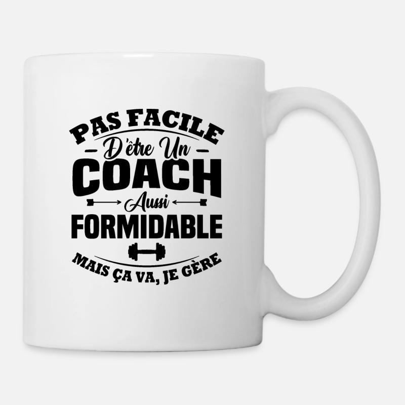 Coach aussi formidable - Mug blanc - blanc