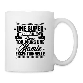 Dessinatrice donne toujours mamie exceptionnelle - Mug blanc - blanc - Droite
