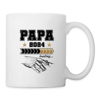 Werdender Papa 2024 Loading - Tasse - Weiß - Rechts