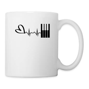 Klavier Musik Instrument - Tasse - Weiß - Rechts