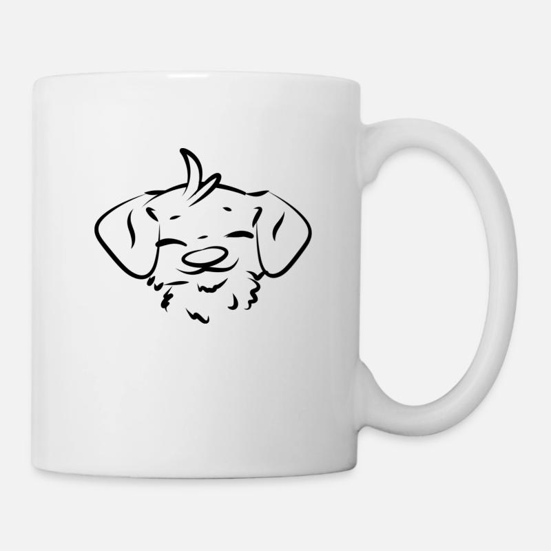 Happy Dog - Tasse - Weiß