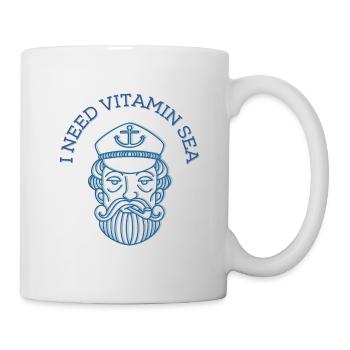 Marin à terre - Mug blanc - blanc - Droite