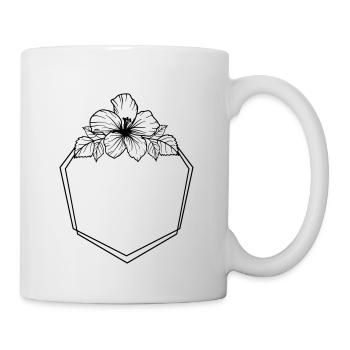 Hibiscus Boho Flower 7 - Tasse - Weiß - Rechts