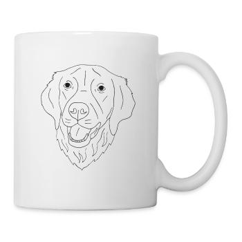 Golden Retriever - Tasse - Weiß - Rechts