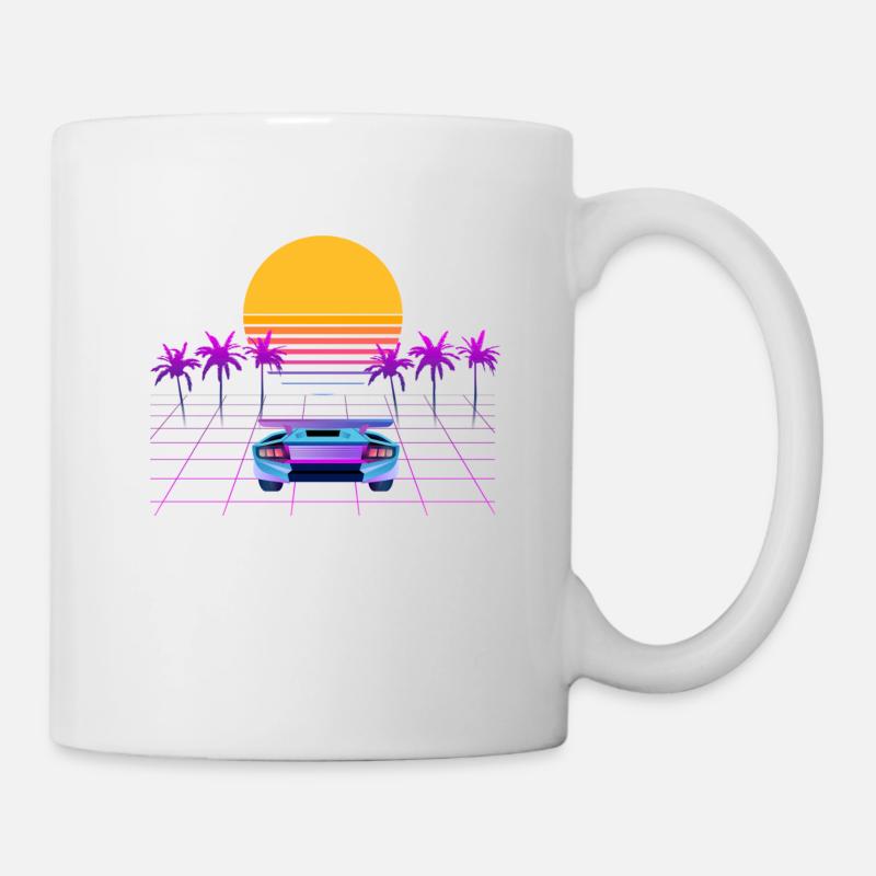 Design des années 80 - Mug blanc - blanc
