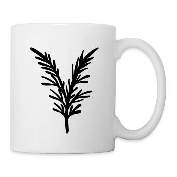 fleur sauvage simple - Mug blanc - blanc - Droite