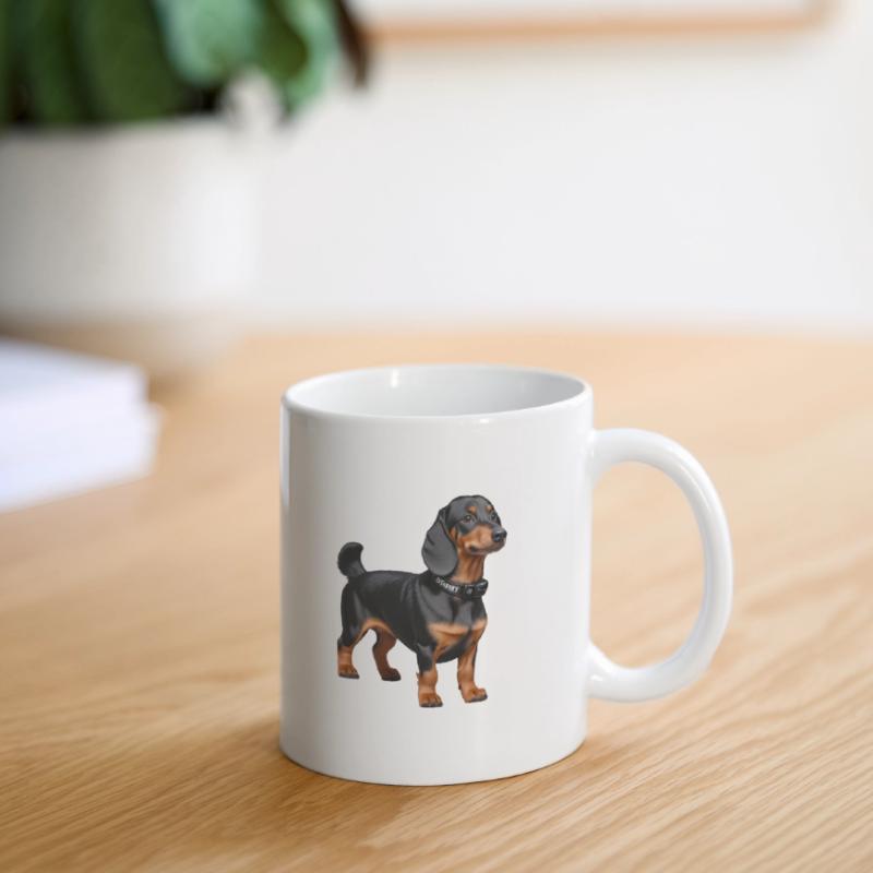 Teckel Mug blanc