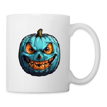Halloween Kürbis - Tasse - Weiß - Rechts