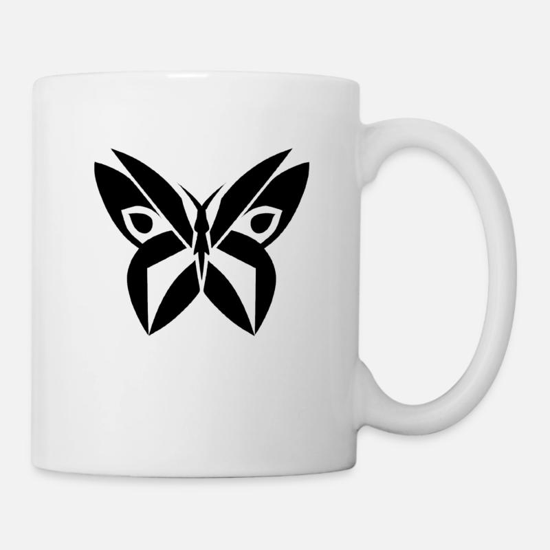 butterfly - Tasse - Weiß